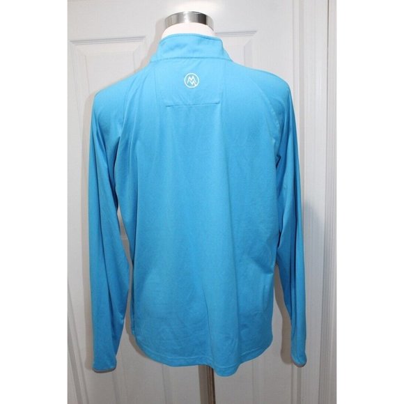 Cloudveil Mountain Works MensSize Large 1/4 Zip Sky Blue Golf Hiking Outdoor - Picture 3 of 6